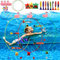 AQXONG Pool Spielzeug Tauchringe Set, 29 Pcs Tauchspielzeug für Kinder mit Tauchringe Tauchtorpedo, Unterwasserspielzeug für Kinder, Tauch spielzeuggeschenke für 5 6 7 8 9 jährige Jungen und Mädchen
