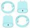 Essri Fast Charger for iPhone Charge Fast Charging, Compatible with iPhone 14 13 12 Pro/14 Plus/13 Pro Max/11/XS Max/XR, USB C to Lightning Cable 6FT with 20W USB C Rapid Charger Block-2Pack Green
