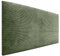 DHOME Kopfteil in unifarbenem Cord, hohe Qualität, modernes gepolstertes Kopfteil, Luxus-Bett, gepolstertes Schlafzimmer (Waldgrün, 90 cm)