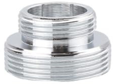 Wasserhahn-Adapter M16/M18/M20/M22/M24/M26/M28/M30/M32 Außengewinde auf M22 Außengewinde, Wasserhahn-Luftsprudler-Anschluss, Messing-Wasserhahn-Filter-Zubehör for Badezimmer, Küche, 1 Stück(M16-M22)
