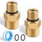 2 PCS 7106686 Brass Outlet Connector for Simpson Cleaning,3/8'' to male M22 water outlet adapter for Gas Powered Pressure Washer Pumps