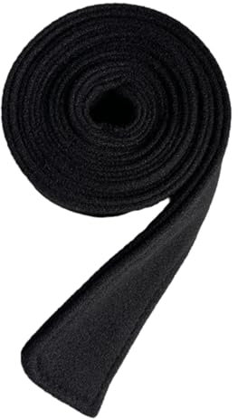 Maxtonser Taillengürtel für Damen, Wolle, Mantel, Gürtel, gebürsteter Plüsch, schmücken, längenverstellbar, Mantel, Korsett, doppelseitiger Taillengürtel, Schwarz