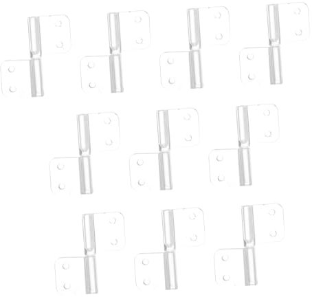 KONTONTY 10 Stück Mini-scharniere Aus Acryl Klappscharniere Für Schränke Kastenscharniere Ersatzscharniere Für Schranktüren