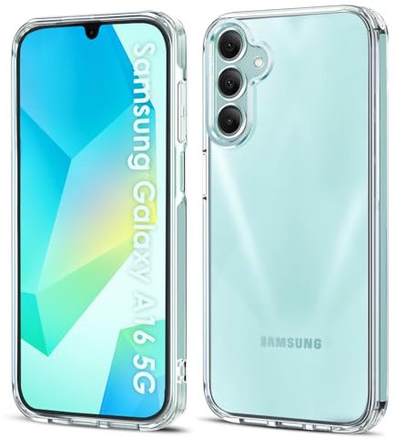 Filoto Ultra Clear Case for Samsung Galaxy A16 5G (2024), Transparent Non-Yellowing Slim Soft Silicone Mobile Phone Case, Anti-Fingerprint, Scratch-Resistant, Shockproof, Drop Protection, Ultra Thin