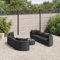 Xichuzi Set de sofás de jardín con Cojines 9 pzas ratán sintético Negro, Conjunto Jardin Exterior, Muebles Jardin Exterior, Mueble Terraza, Set De Jardin Exterior, Juegos De Terraza - 3308427