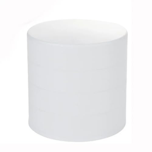YGLEEULI SchmuckkäStchen Rotierende mehrschichtige Schmuckschatulle, Desktop-Aufbewahrungsbox for Damen-Haarschmuck-Schmuckschatulle(White)