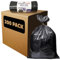 Pack of 200 Refuse Sacks - Heavy Duty 70L Black Bags | Strong & Secure | Garden Waste, Household, Office, Kitchen & Caterers - Everyday Bin Bags, Bin Liners, Flat Top, Recycled, Tear Resistant