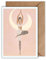 WBdesignz Yoga Karte mit Umschlag - Baum-Motiv und Halbmond – Achtsamkeit & Spiritualität – Grußkarte für Yogafreunde, Selfcare, Meditation oder als Geschenk für Yogalehrerin (DIN A6)
