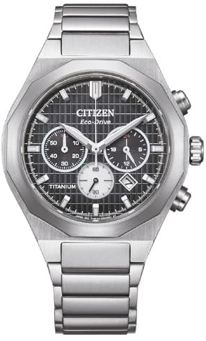 Citizen Eco-Drive Herrenuhr Solar Chronograph Titan Schwarz CA4690-51E