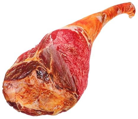 FRCOLOR Simulation Schinken Kissen Plüsch Kuschelkissen Ham Pillow Dekoratives Schlafkissen Geschenkidee für Wohnzimmer Schlafzimmer Kinderzimmer