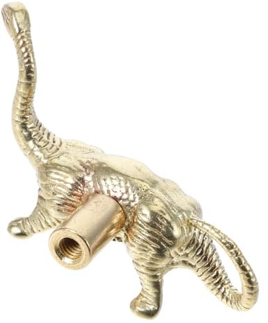Dinosaurier Kommodengriff Messinggold, 1 Loch, für Kinderzimmer Schrank | Weihnachten Feier, Goldene Oberfläche aus Messing und Metall, Dekorativer Akzent für Kleiderschrank und Bücherregal