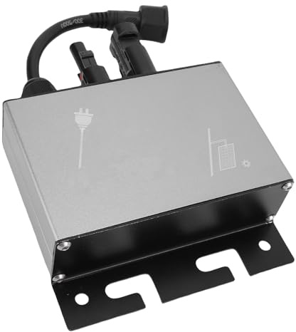 UPALDHOU Solar Mikroinverter Aluminiumlegierung IP45 für PV-Anlage | IP45 Schutz, Über/Unterspannungsschutz, Überlastschutz, Aluminiumgehäuse