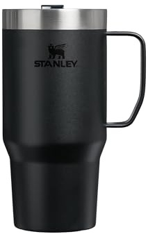 Stanley 1913 Everyday Suburban Travel Mug 0.7L - 2.5 Hours Hot - 7 Hours Cold - 30 Hours Iced - BPA Free - Dishwasher Safe - Stainless Steel - Black 2.0