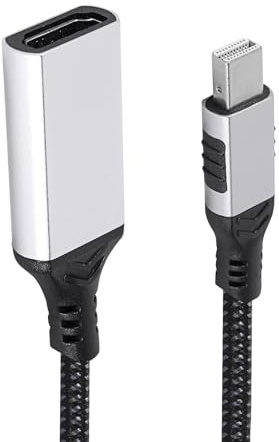 LUIRSAY 0.2M Mini DisplayPort auf HDMI Adapter Kabel, 4K@30Hz Mini DP auf HDMI Monitor Adapter für Thunderbolt 2/1, Kompatibel mit i-Mac, Mac-Book, Surface