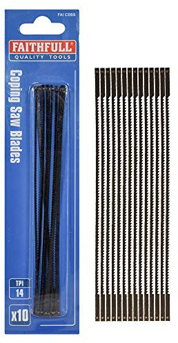Faithfull CSBS 14tpi 1 x 10 Singles Coping Saw Blades Wood