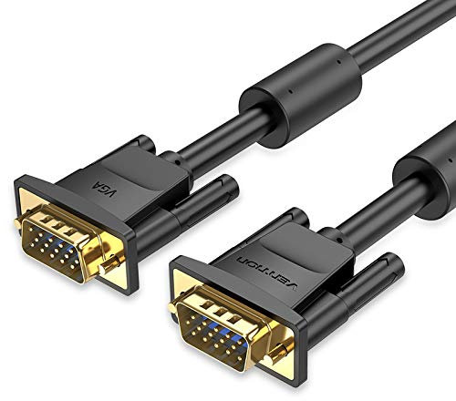 Cable VGA (3+6) Macho a Macho - Negro - Vention - 1m