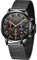 LIGE La Mode Herren Uhren Business Wasserdicht Quarz Herren Uhr Mondphase Schwarz Edelstahl Mesh Gürtel Uhren, Black Gold, Armband
