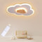 FANLG LED Deckenlampe Wolken, 26W 50CM Kinderlampe Deckenleuchte dimmbar mit Fernbedienung 3000-6000K, kreative Wolkenlampe Holz Deckenlampe für Kinderzimmer | Schlafzimmer | Wohnzimmer