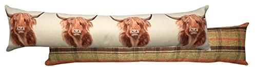 Evans Lichfield Hunter Highland Cow Draught Excluder Cover (5025532544025)