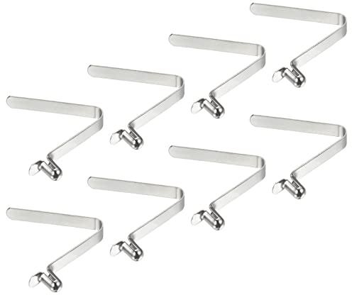 PATIKIL 8x5mm Kayak Pagaia Scatta, 8pz Morsetti a Molla per Kayak Clip per Palo della Tenda Acciaio Pulsante Cavo Blocco per Pagaia Campeggio Tenda Palo
