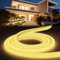 YOODI Neon LED Strip Warmweiss 10m, Led Lichtband für Außenbereich IP65 Wasserdicht, Schneidbare Rundes Rohr Flexibel Outdoor LED Streifen 230V für Haus, Zimmer, Garten, Party, Inklusive Netzteil