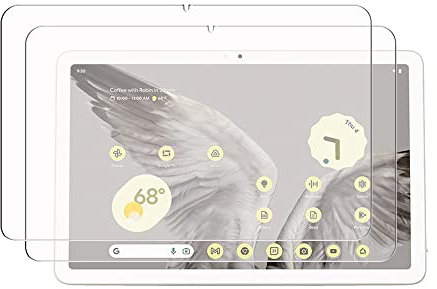 QINOUK Schutzfolie für Google Pixel Tablet, [2-Pack] Gehärtetes Glas Schutzfolie, HD Displayschutzfolie, [Anti Kratzer] für Google Pixel Tablet