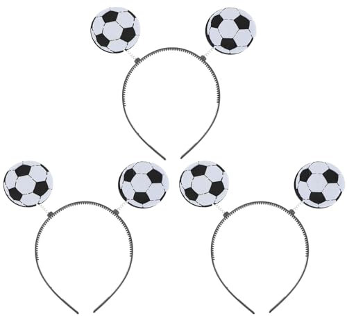 VANZACK 3st Fußball-Stirnband Fußball-Kopf-Bopper Frühlingsfest Stirnband -kostümzubehör Außerirdischer Kopfschmuck Foto-Requisite Für Das Neue Jahr Haarschmuck Abs Partybedarf Mann