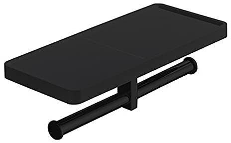 Papierhandtuchhalter Edelstahl Toilettenpapierhalter Toilettenpapierhalter für Küche (Farbe: Schwarz2, Größe: 29,5 x 9 x 13 cm)