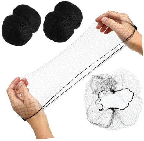 ULTECHNOVO Elastische Netz-haarnetze 100 Stück Schwarz Unsichtbare Haarnetze Weiche Kappen Für Frauen Ideal Für Krankenhauslabor