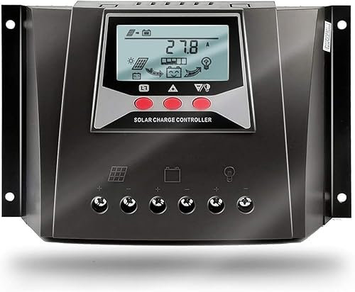 SolaMr 80A Régulateur de Charge Solaire 12V/24V/36V/48V avec Identification Automatique Intelligent Régulateur avec Écran LCD pour Batterie de Panneau Solaire - WP8048D