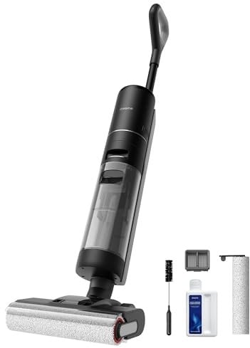 dreame H12 Pro Wet Dry Vacuum Cleaner, Smart Floor Cleaner Cordless Vacuum and Mop for Hard Floors, One-Step Edge to Edge Cleaning with Hot Air Drying
