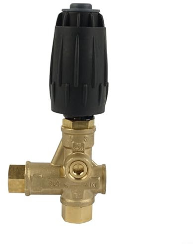 Turbo Nozzle Tips, 140 Bar 40 LPM Brass and Steel Pressure Jet Wash Washer Unloader Valve Bypass, 18.5 x 8cm
