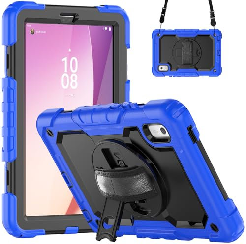 4-in-1 Protective case for Lenovo Tab M9 TB-310FU 2023 9 inch Hard case + Stand Function + Carrying Strap