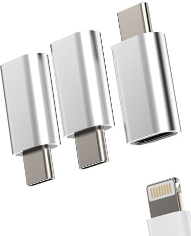 Adaptateur Lightning vers USB C Jack (3Pack) pour Apple Femelle Câble pour Iphone 15 Pro Max Plus pour iPad Macbook Air Type C Prise Accessoires Compatible avec Samsung Type-c Mâle Prise Convertisseur