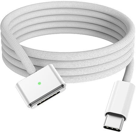 BOUTOP USB C to Mag-Safe 3 Cable 140W PD Fast Charging - USBC Mag Safe 3 Charging Cable Compatible with MacBook Pro M1 2021/M2 2023(14”/16”),MacBook Air M2(13''/15”),M3 2024 (14”/16”) - 1.8M