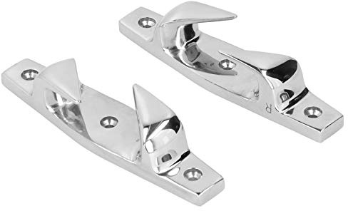 Mooring Cleat in Acciaio Inox 316 per Barche 2 Pezzi 152mm 6in Ancoraggio e Ormeggio Accessori nautici con Fairlead e Chock