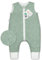 Ehrenkind® Babyschlafsack | Schlafsack mit Füßen 2.5 TOG | Bio-Baumwolle | Ganzjahres Schlafsack Baby Gr. 80 Farbe Jade Tropfen | Oeko-Tex | Schlafsack winter und Sommer Schlafsack Kinder