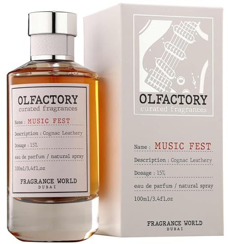Fragrance World Olfactory Music Fest Eau de Parfum - Bold Pepper, Aromatic Rum & Warm Vanilla - Dynamic & Sophisticated Scent