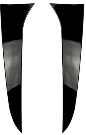 NEGRO Auto-hinterer Kofferraumfenster-Seiten-Canard-Splitter-Spoilerflügel, passend for X1 E84 2009–2015, glänzend schwarzer Aufkleber, Tuning-Body-Kit-Zubehör Heckscheibenspoilerverkleidung