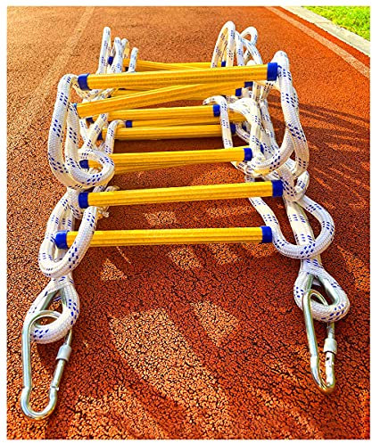 Escape Rope Ladder,Emergency Ladders Fire Escape Ladder Safety Ladder with Hoofor and Adults/8M
