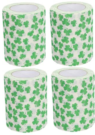 Beaupretty Toilettenpapier 4 Rollen Grünes Blatt-toilettenpapier Bequeme Hotel-toilettenpapierrolle Originelle Papierrolle. Patrick's Day-