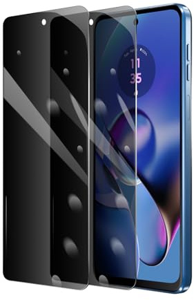 2 Stück Sichtschutz Schutzfolie für Motorola Moto G54/G14, Anti-Spy Panzer Schutz Glas, Anti-Spionage Panzerfolie, Display Sichtschutzfolie aus gehärtetem Glas, Privacy Schutzglas, Anti- Kratzer