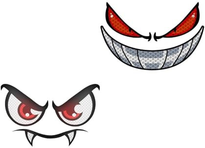 2 Stück Reflektierende Motorradhelm Aufkleber, LINTRA Kunststoff Sticker Motorrad, Helm Aufkleber Motorrad Passend für Rasenmäher, Totenköpfe, Helme