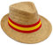 SILABA TONICA Pack 10 Sombreros de Banderas – Elige la Bandera de la Cinta y el Modelo - Gorros de Paja para Eventos o Fiestas - Unisex - (Tirolés, España)