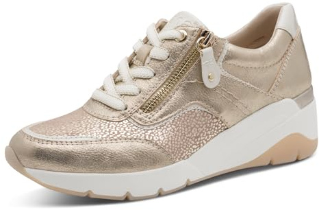 Jana Damen Sneaker mit Keilabsatz und Reißverschluss Vegan