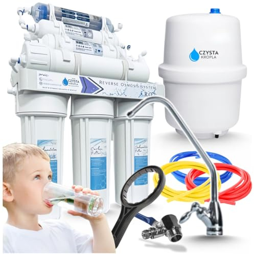 Ari Osmoseanlage Trinkwasser Umkehrosmose Wasserfilter RO7, 12 Liter Tank | wasserfilter wasserhahn, Untertisch Trinkwasserfilter, Mineralisierung Ionisator, reverse osmosis water filter