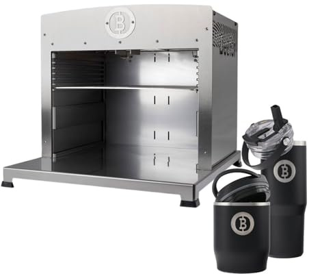 Beefer Twin Pro DE/AT 20 NGH Erdgas ohne Trennwand 800°C Oberhitzegrill Gasgrill Edelstahl mit Thermobecher & Thermobehälter im Set