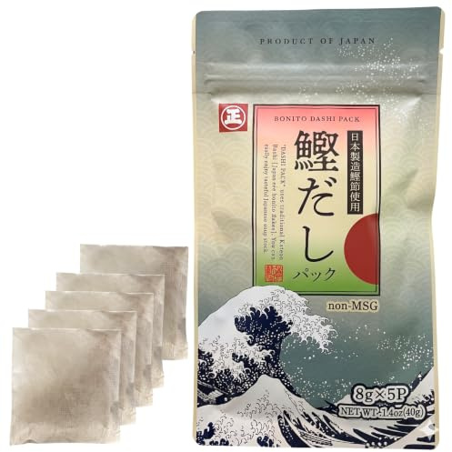 Tastrip Dashi Stock Dashi Powder & Instant Soup Mix (8g×5 Packets) | Japanese Soup Base with Bonito Flakes, No MSG | For Ramen Broth, Miso Soup, Udon, Shabu Shabu & Hot Pot (6-pack)