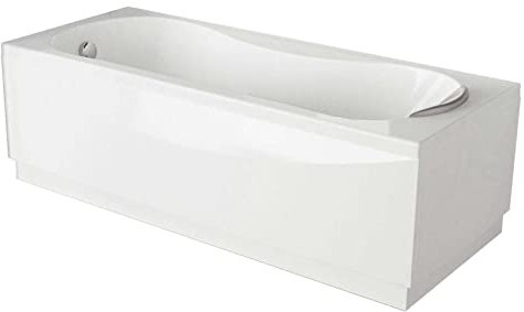Novoalugas Calypso - Vasca da bagno 160 x 70 supporto scarico bianco 3 pannello