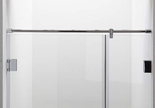 Stabilisationsstange für Nischen-Duschen, Haltestange Wand-Wand, Stabilisator Duschwand (150cm, Chrom)